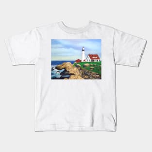 Lighthouse at Rocky Point Kids T-Shirt